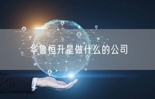 华鲁恒升是做什么的公司