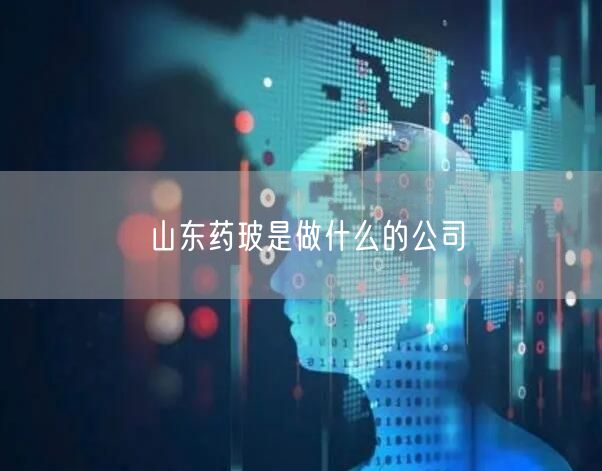 山东药玻是做什么的公司