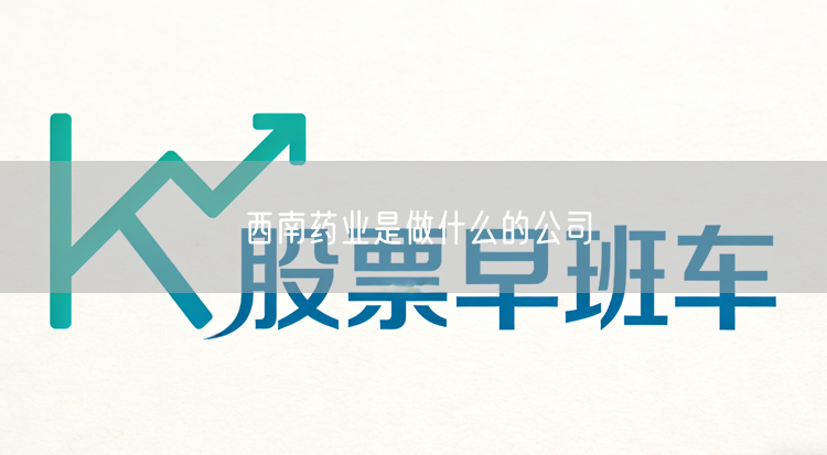 西南药业是做什么的公司