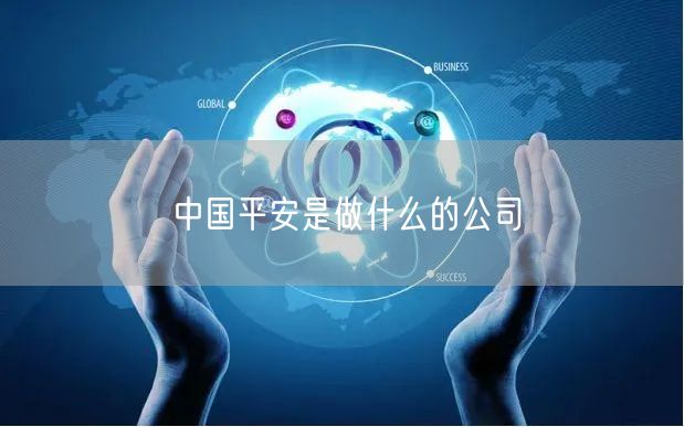 中国平安是做什么的公司