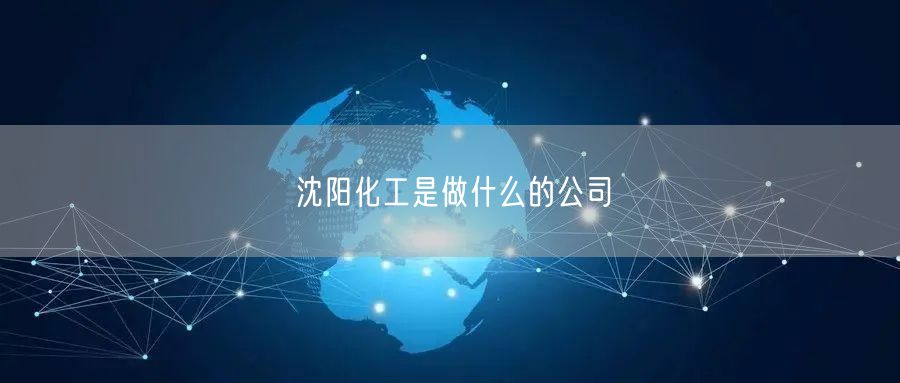 沈阳化工是做什么的公司